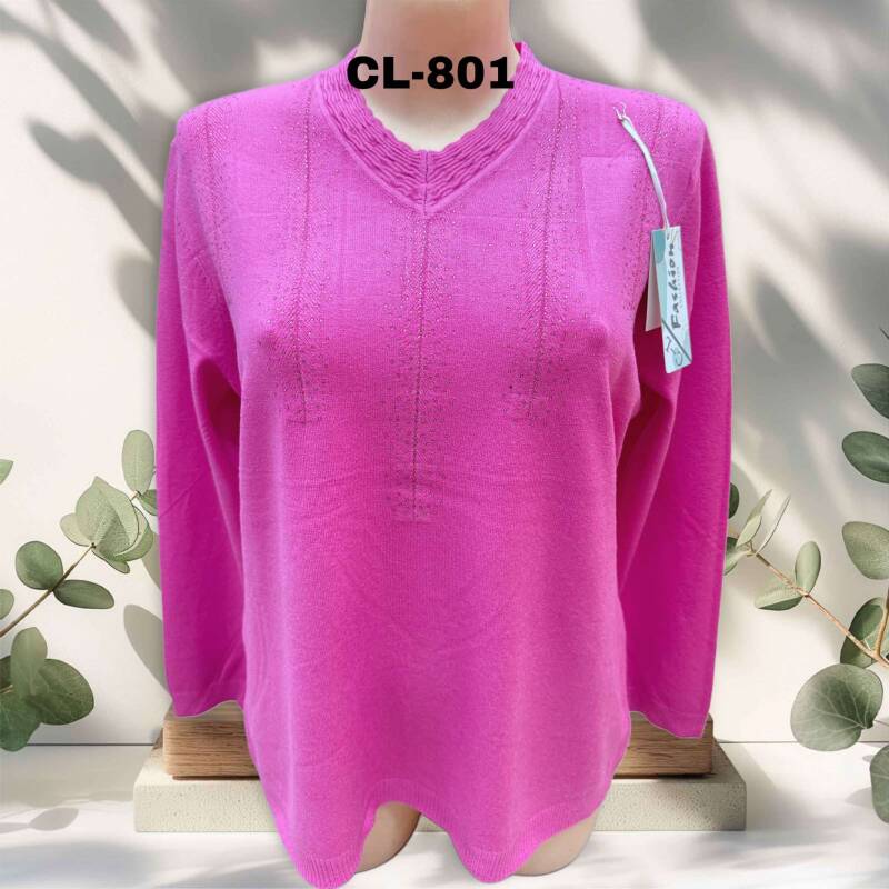 Swetry damskie Roz L-3XL. 1 kolor. Paczka 10 szt